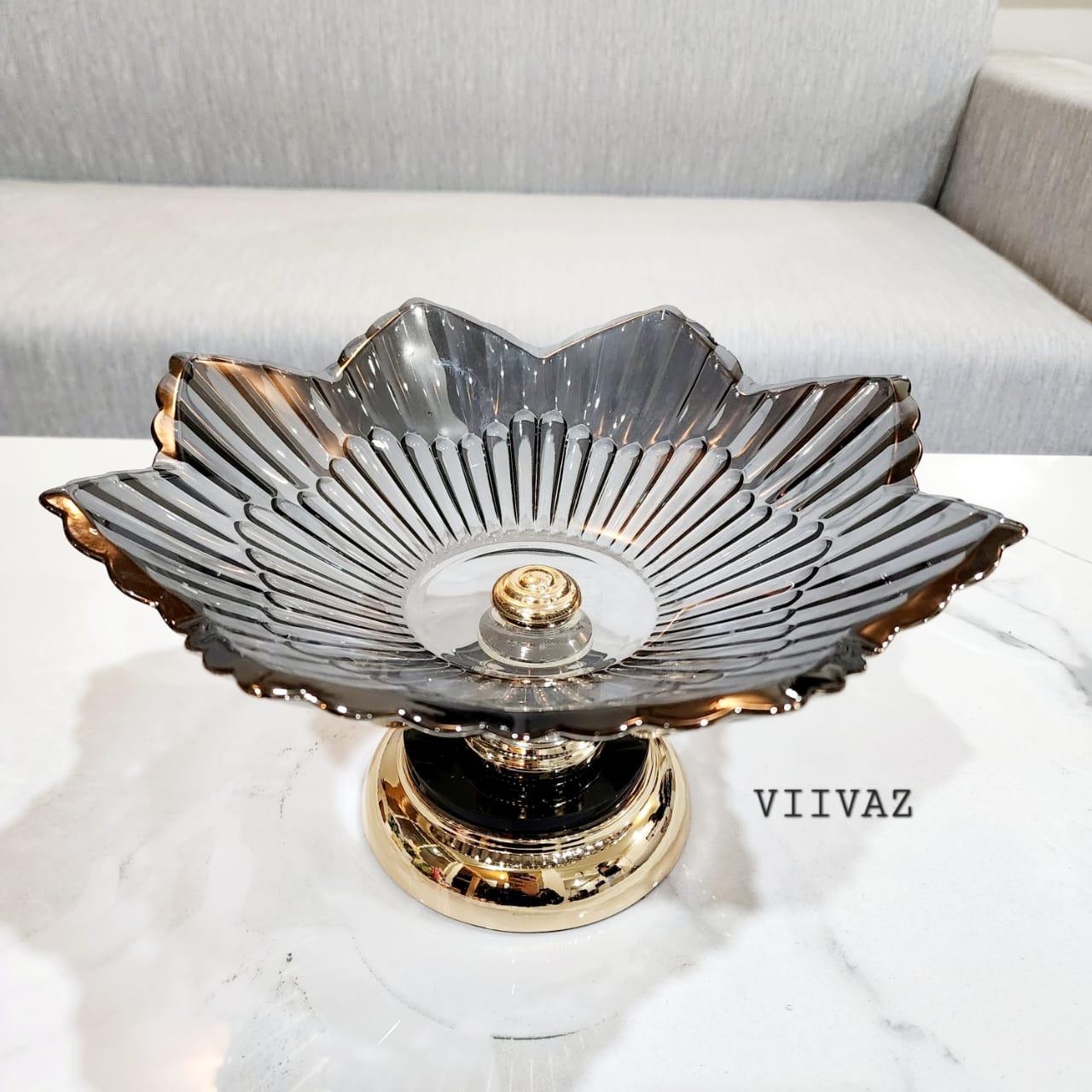 French Glass Fruit Bowl