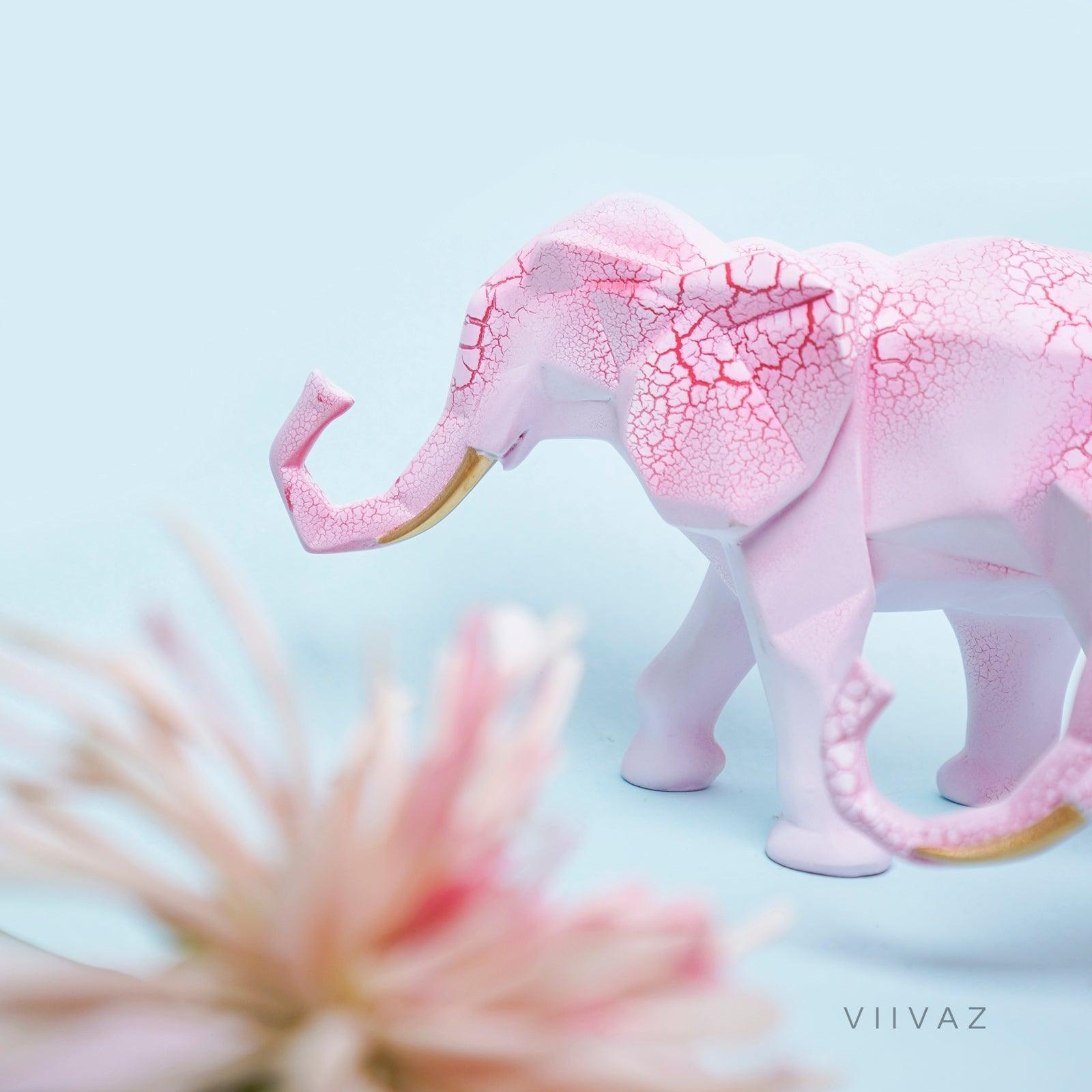 Geometric Elephant Set of 2 - Symbol of Family bond