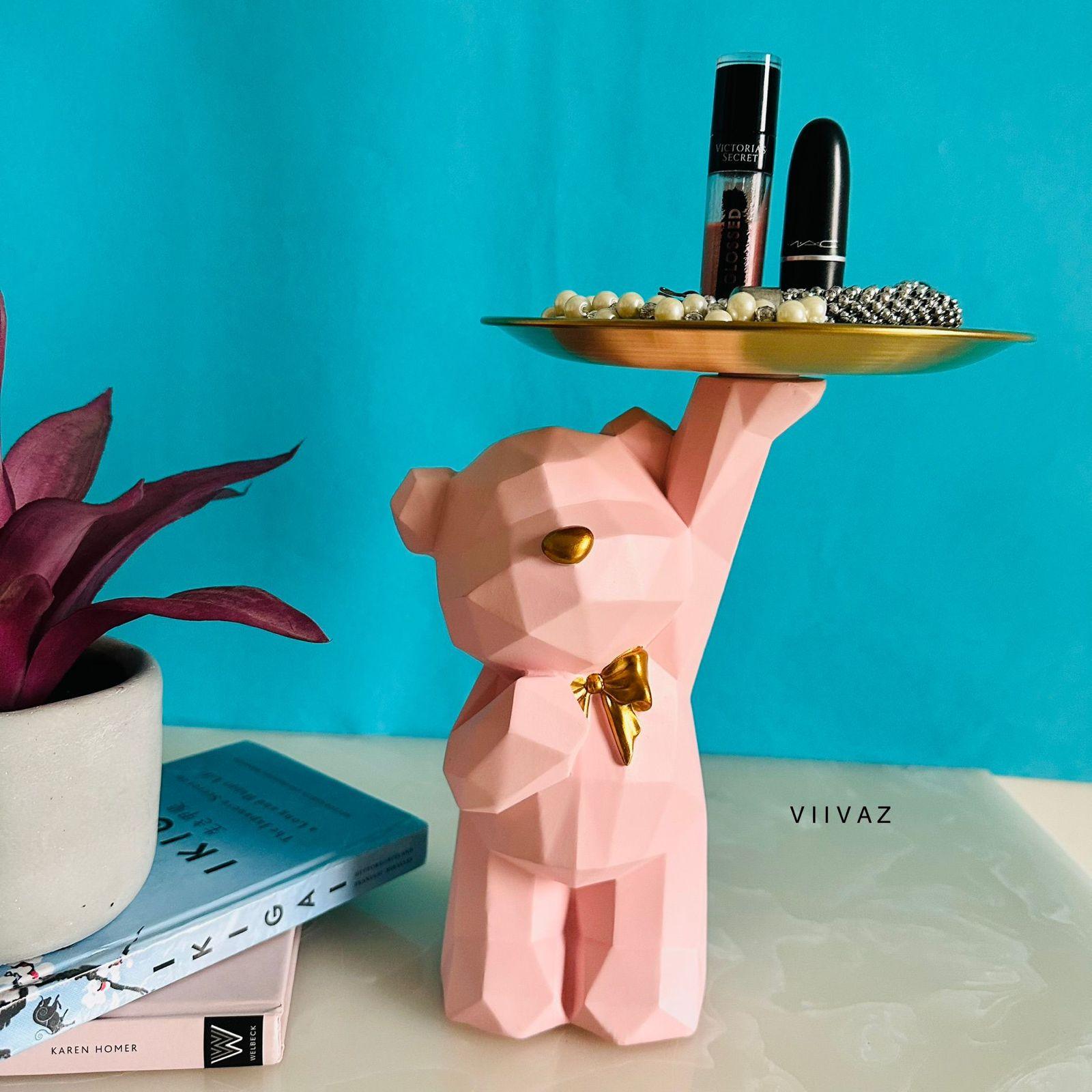 Geometric Standing Teddy Tray Holder
