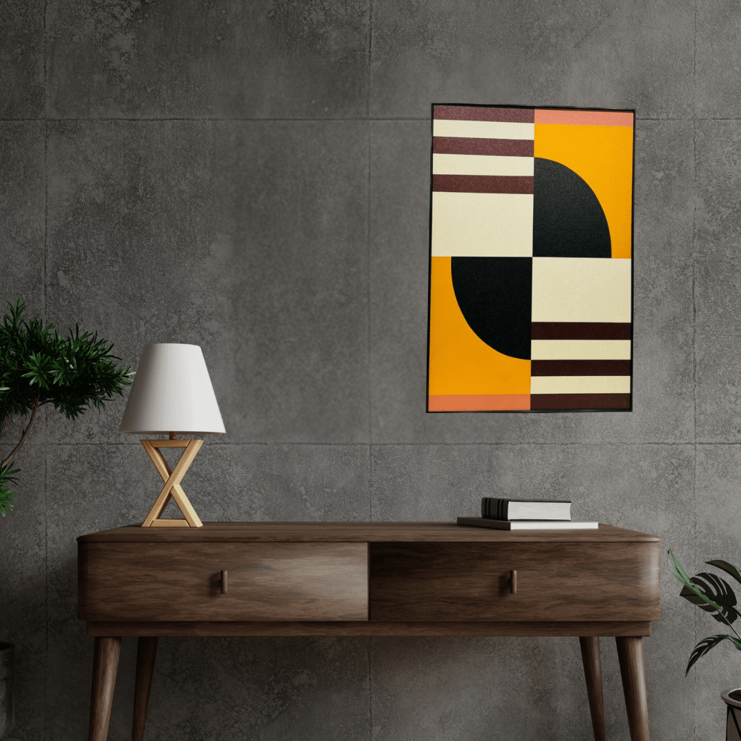 Exclusive Canva Printed Metal Frame Painting Style 4