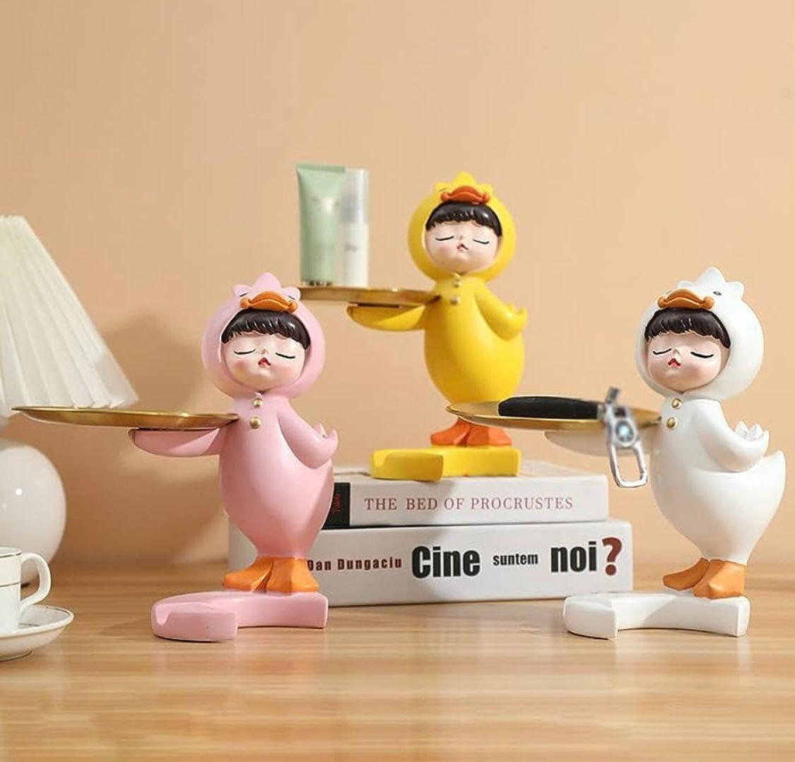 Girl Duck Figurine - Tray Holder