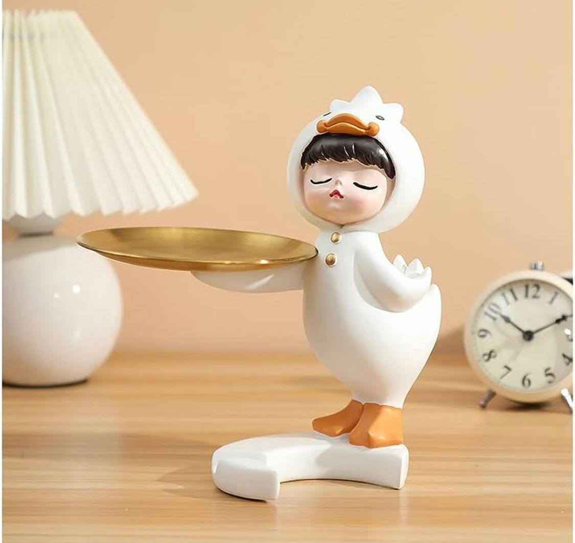 Girl Duck Figurine - Tray Holder