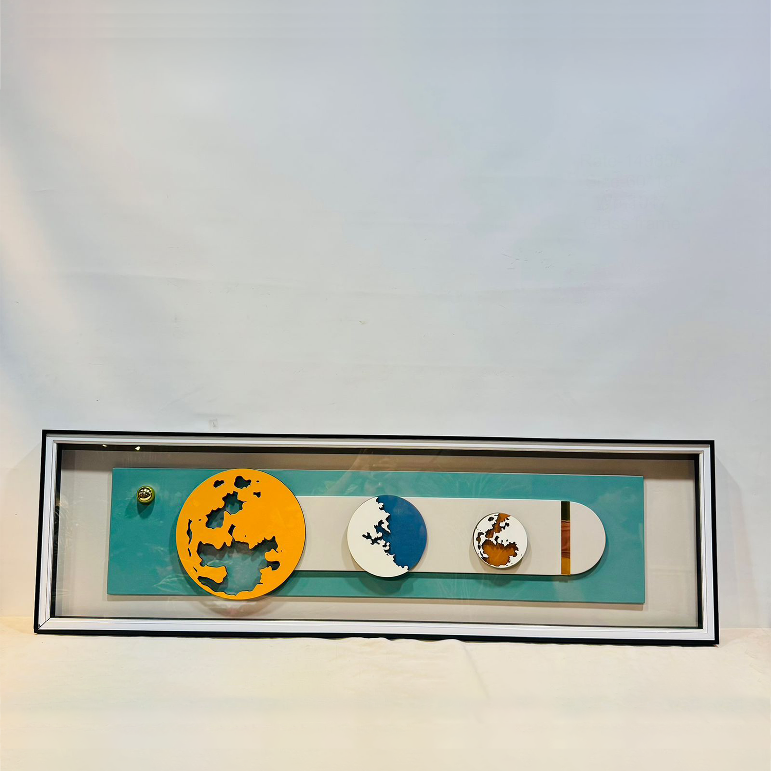 Savannah Deer & Woodland Horizon Panoramic Glass Frame