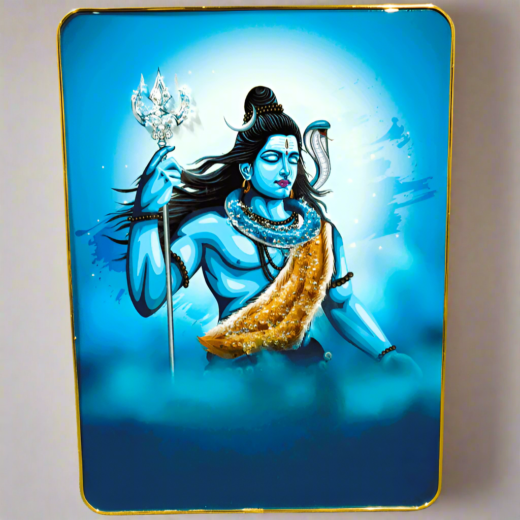 God Idol Wall Painting - Shiva Grace