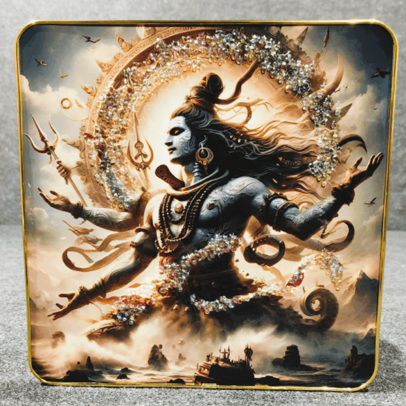 God Idol Wall Painting - Shiva Power