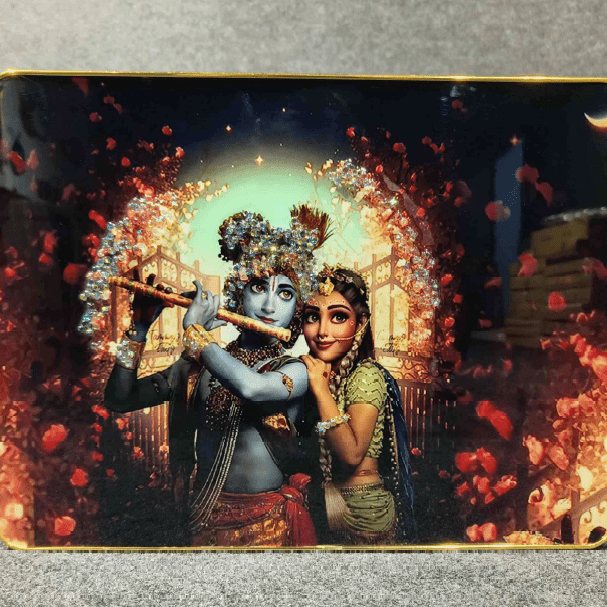 God Idol Wall Painting - The Radha Krishna