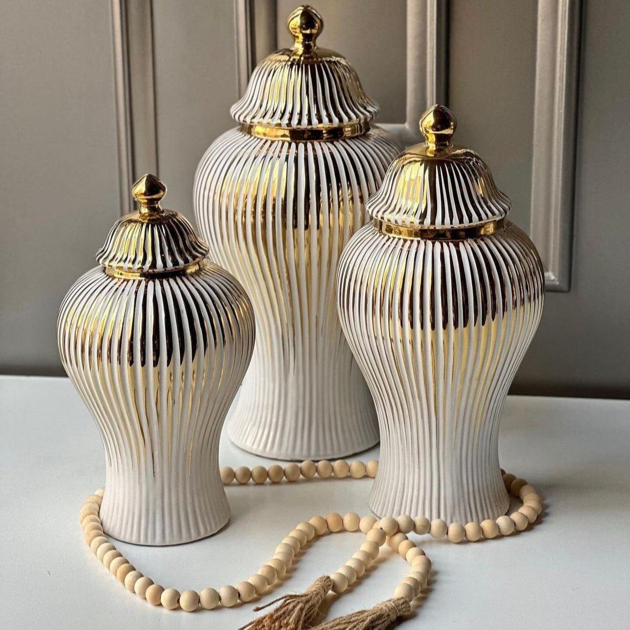 GOLD EDGED GINGER LUXURY JAR