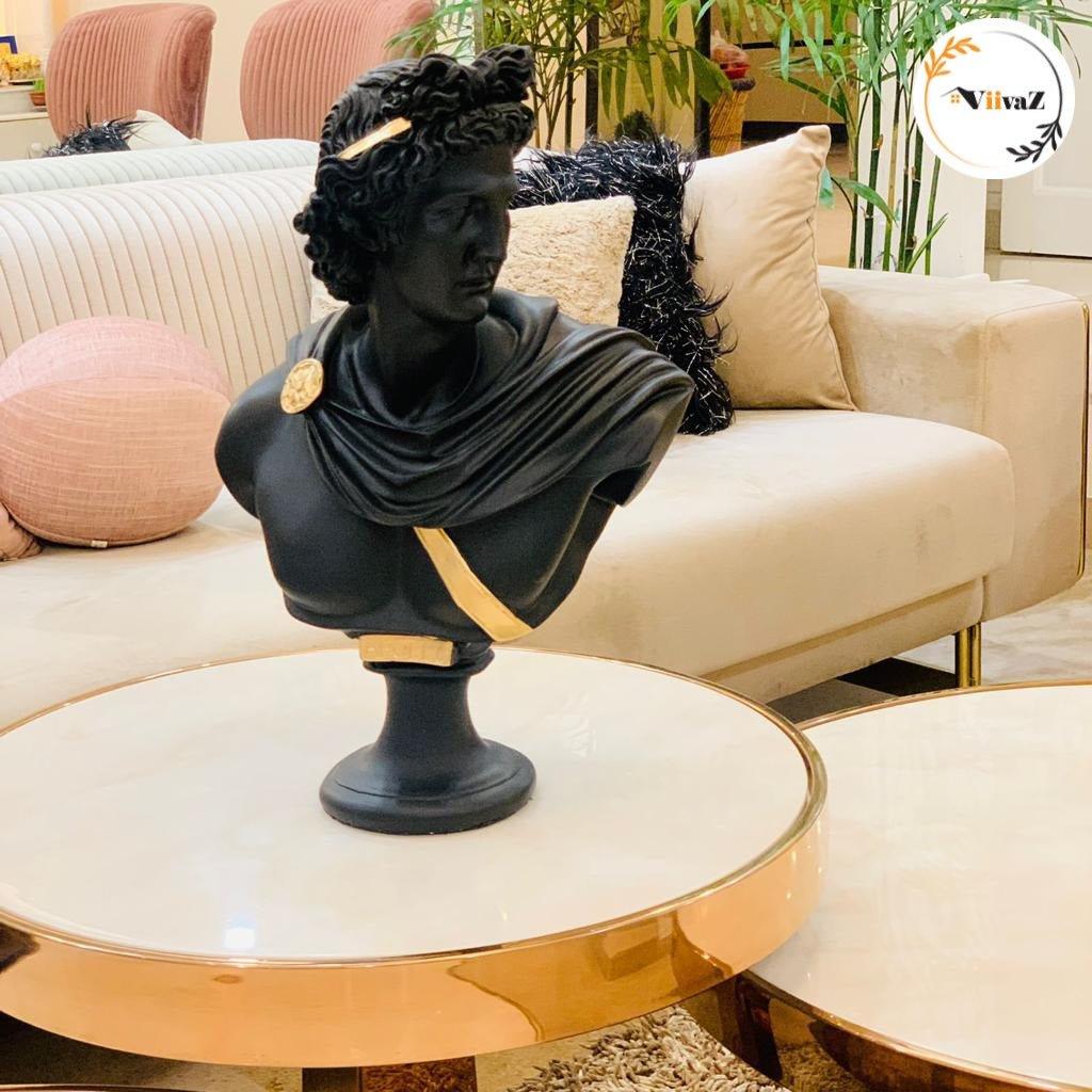 Greek Apollo Bust Sculpture