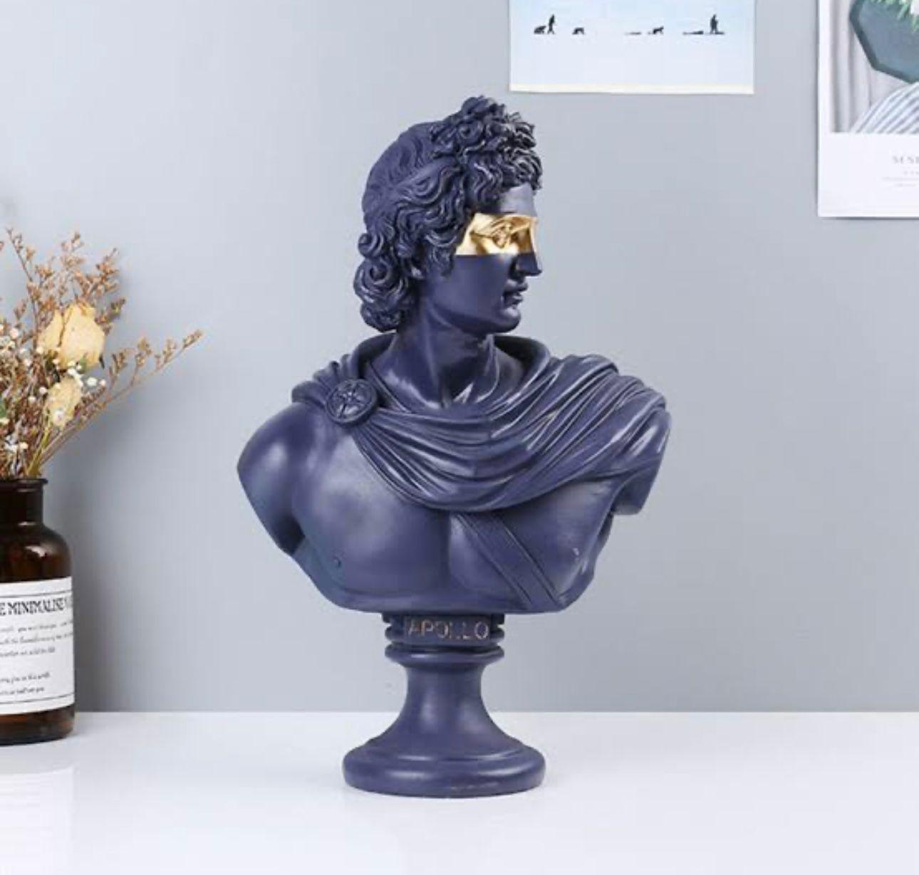 Greek Apollo Bust Sculpture