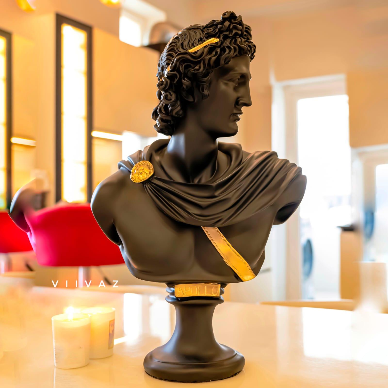 Greek Apollo Bust Sculpture