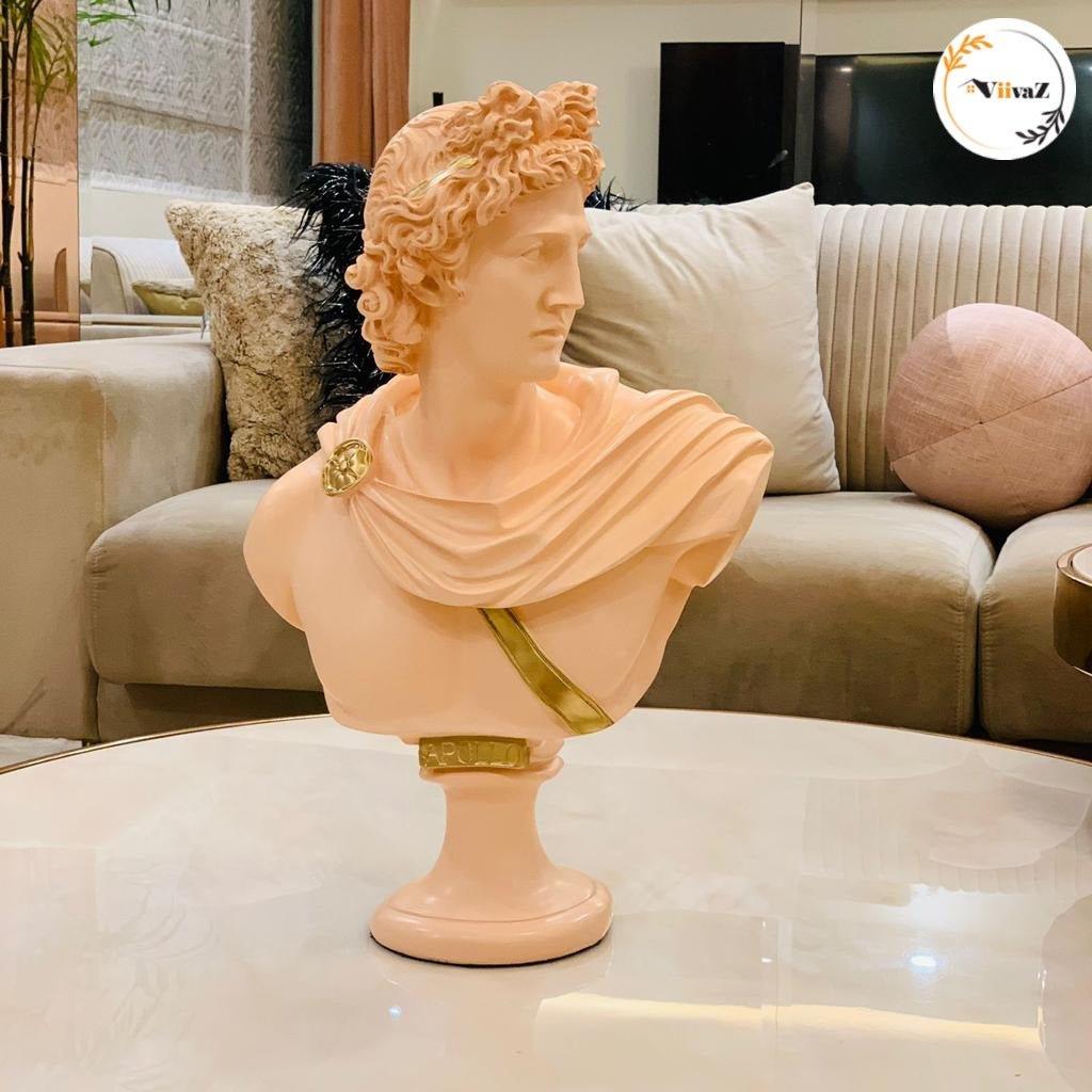 Greek Apollo Bust Sculpture
