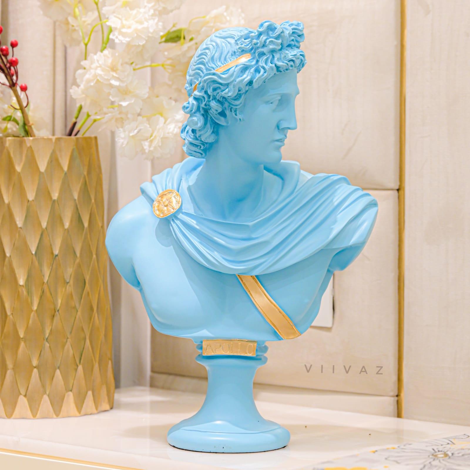 Greek Apollo Bust Sculpture