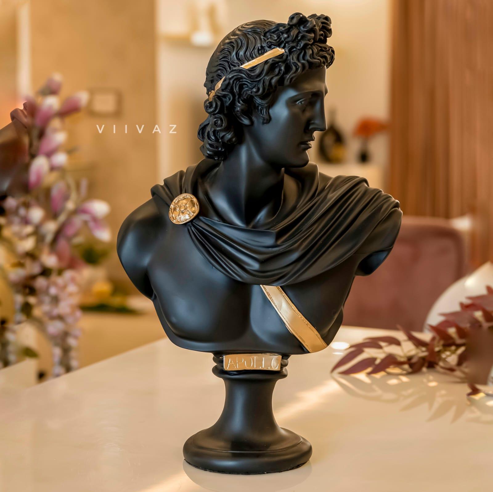 Greek Apollo Bust Sculpture