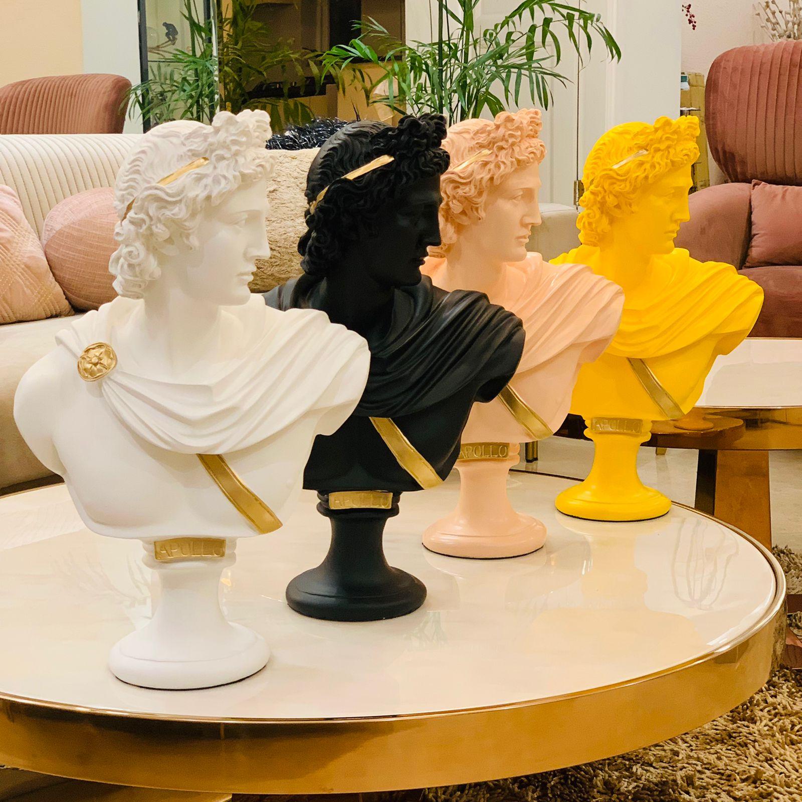 Greek Apollo Bust Sculpture