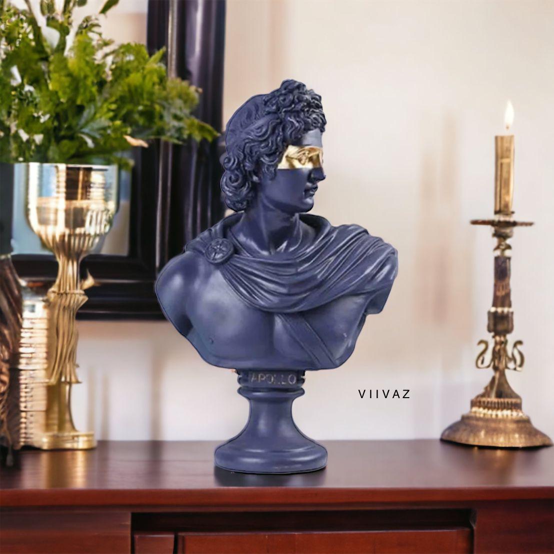 Greek Apollo Bust Sculpture