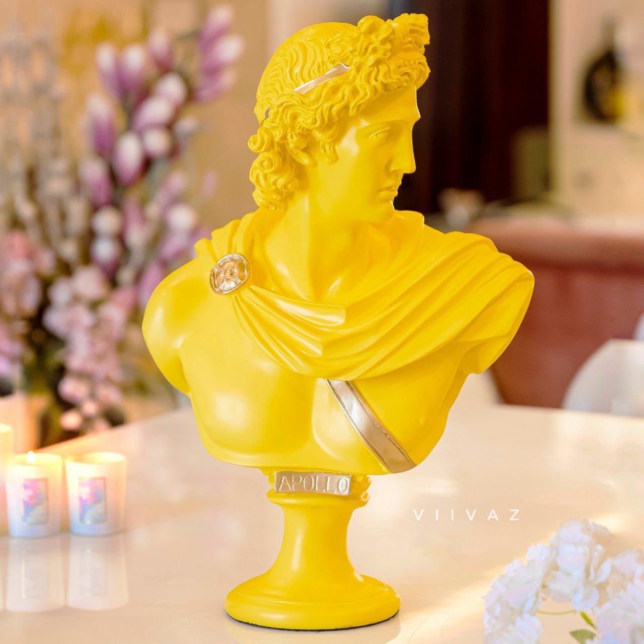 Greek Apollo Bust Sculpture