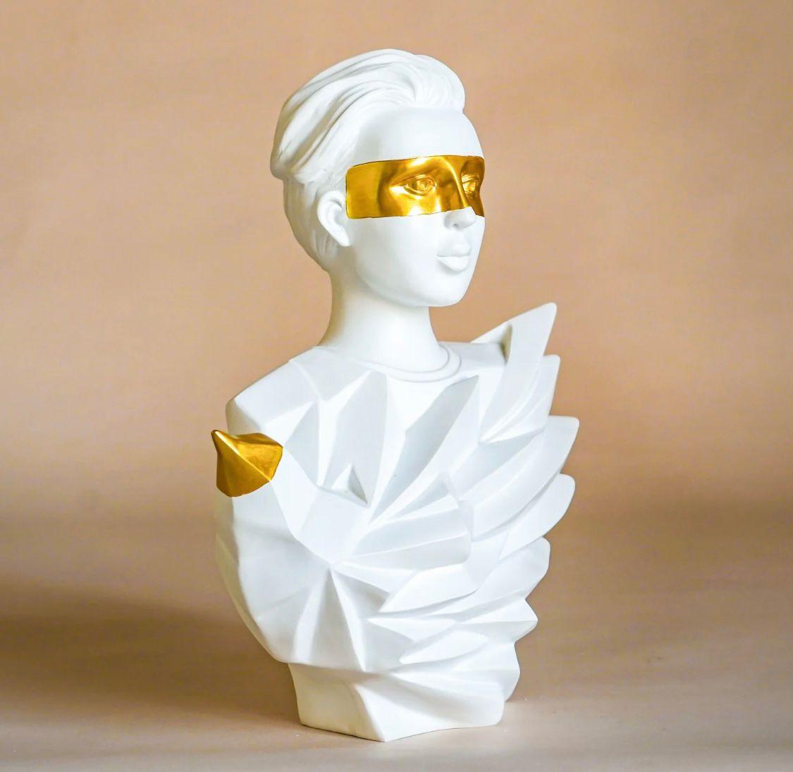 Greek Athena Flying Man Sculpture