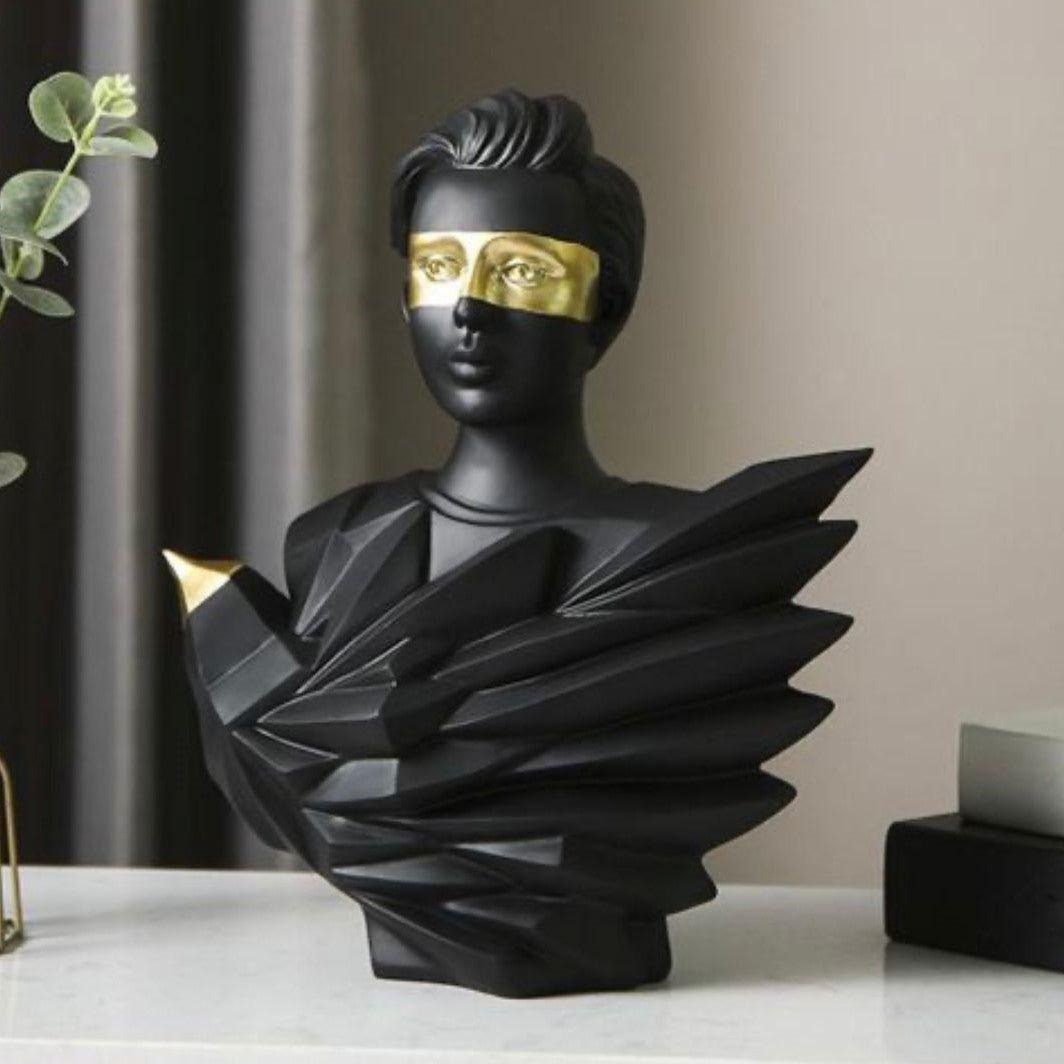 Greek Athena Flying Man Sculpture