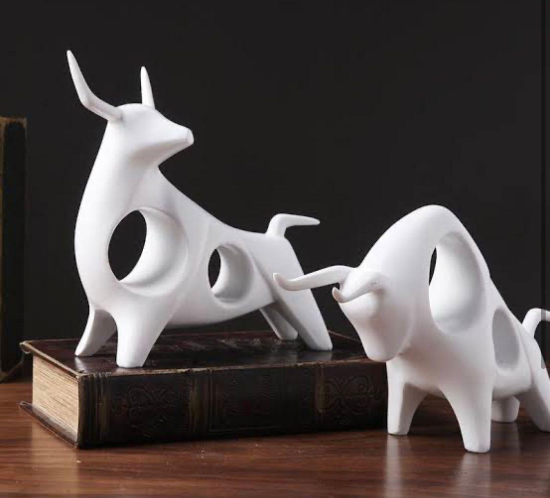 Hollow Bull Figurine
