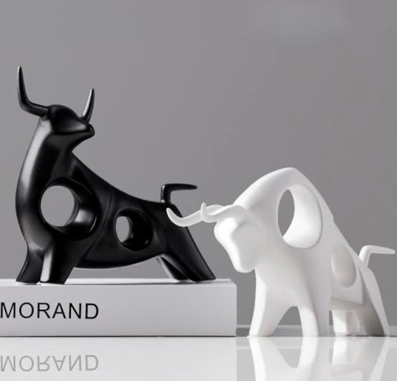 Hollow Bull Figurine