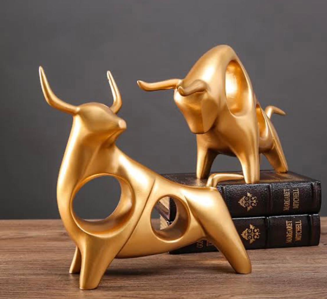Hollow Bull Figurine