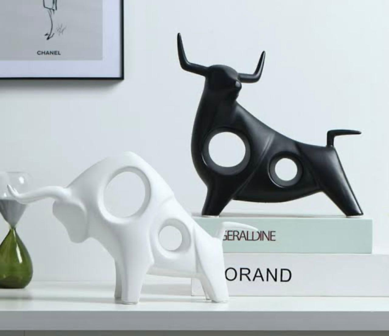 Hollow Bull Figurine