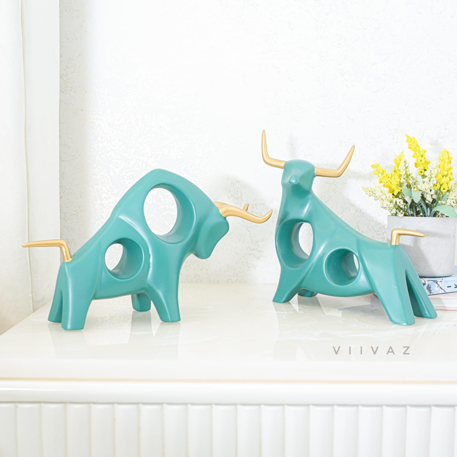 Hollow Bull Figurine