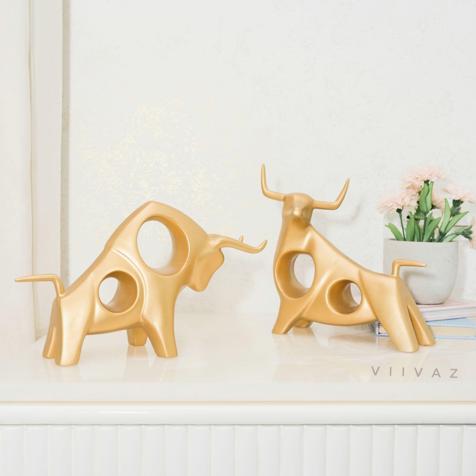 Hollow Bull Figurine