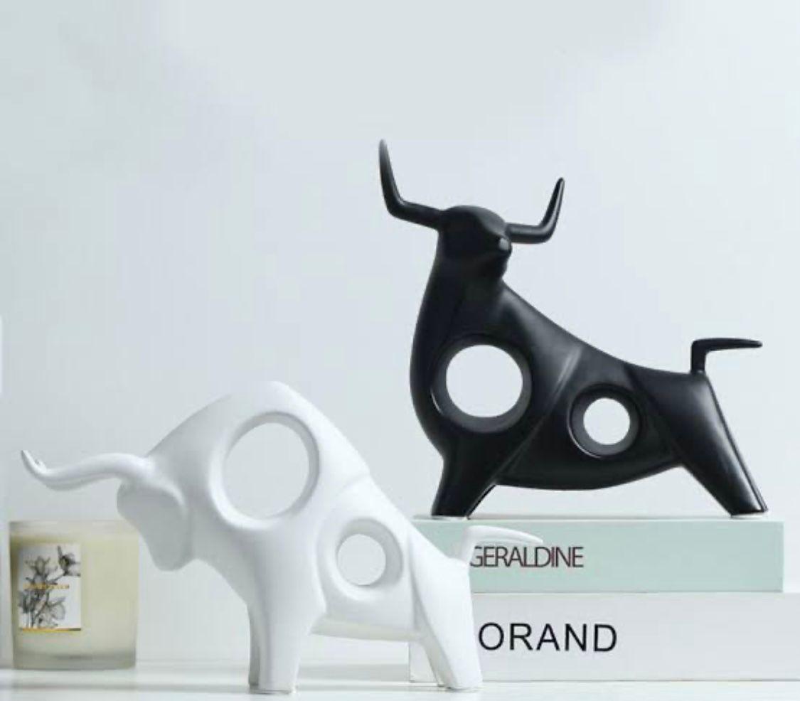 Hollow Bull Figurine