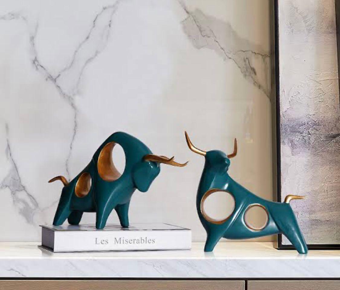 Hollow Bull Figurine