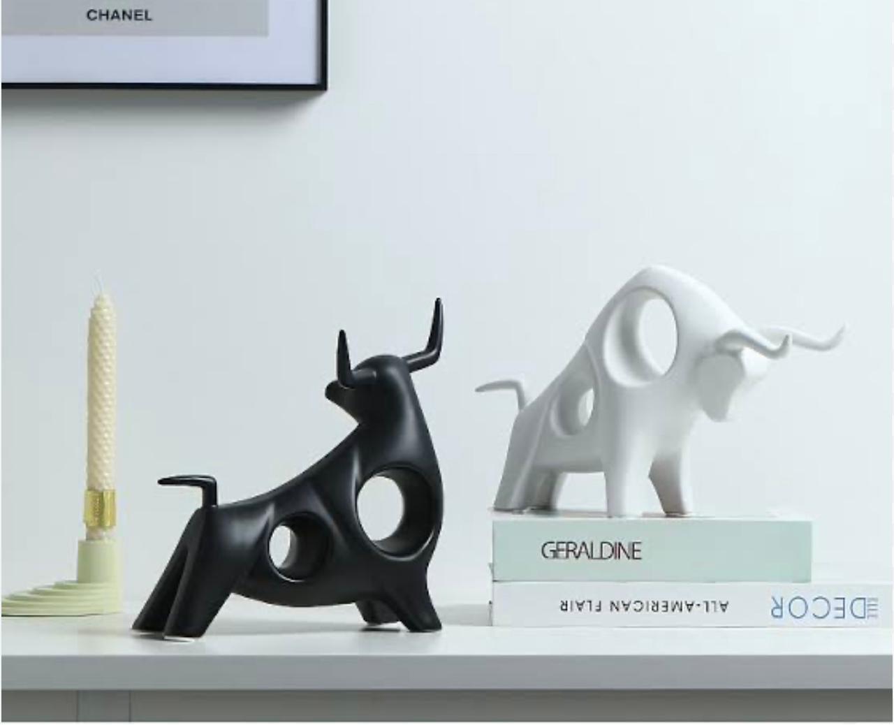 Hollow Bull Figurine