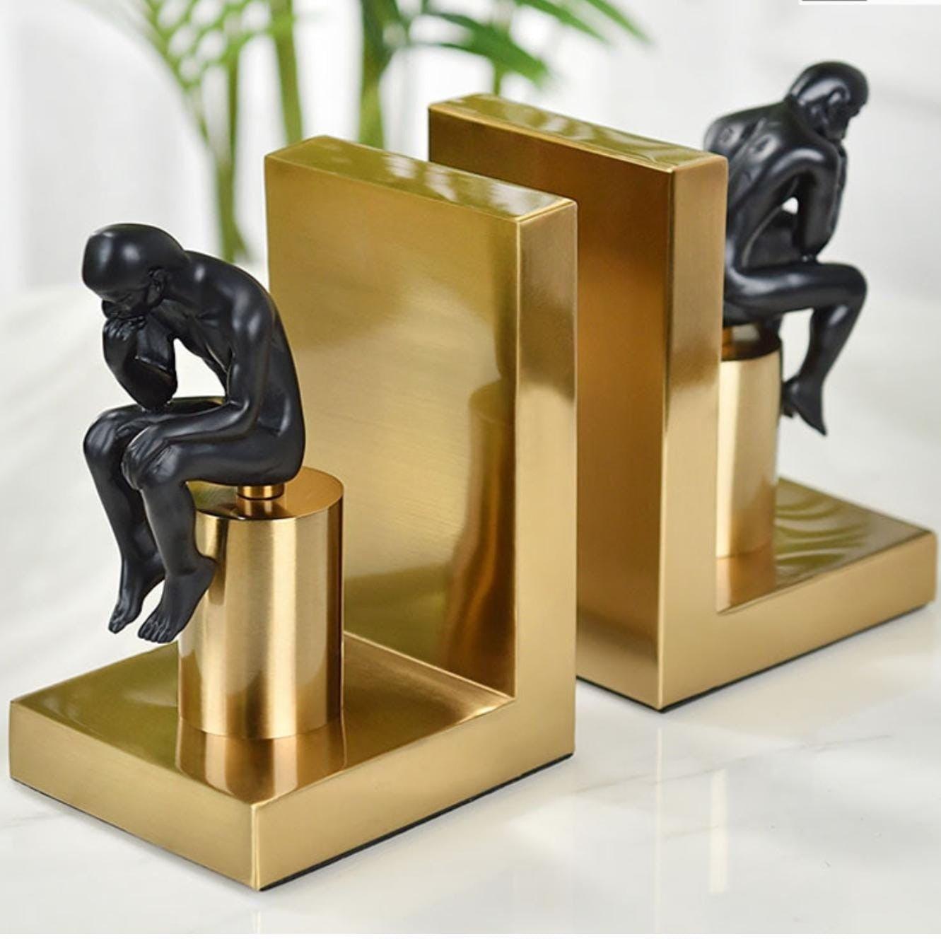 Human Figurine Metal Bookend