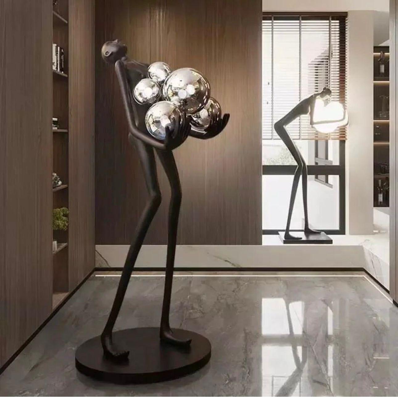 Humanoid Lighting Floor Lamp Chrome ball