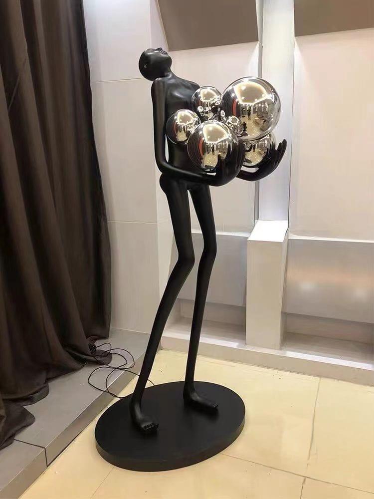 Humanoid Lighting Floor Lamp Chrome ball