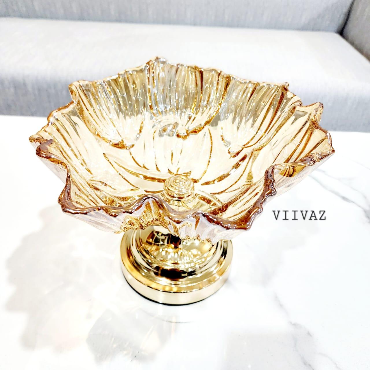 Italian Glass Fruit Bowl