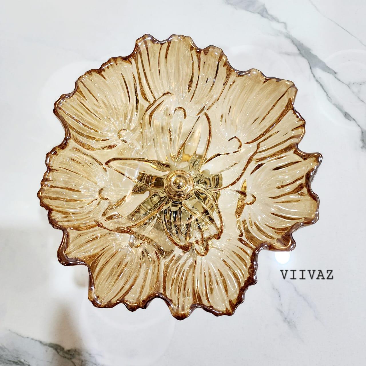 Italian Glass Fruit Bowl