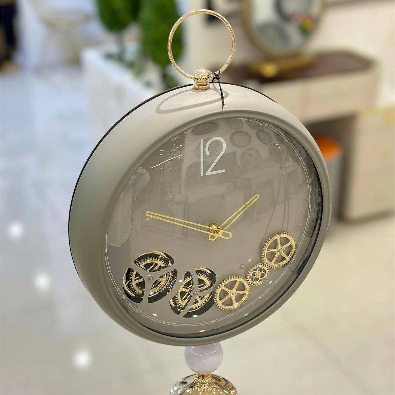 Italian Vintage Tripod-Mounted Metal Clock