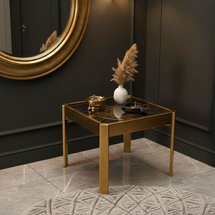 Coffee Table With Mechanical Gear Clock Style 6