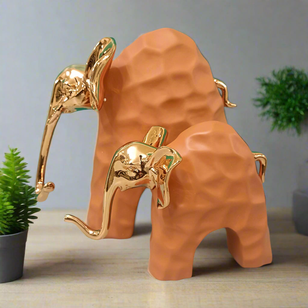 Luxurious Elephant Set of 2 - Symbol of Bond