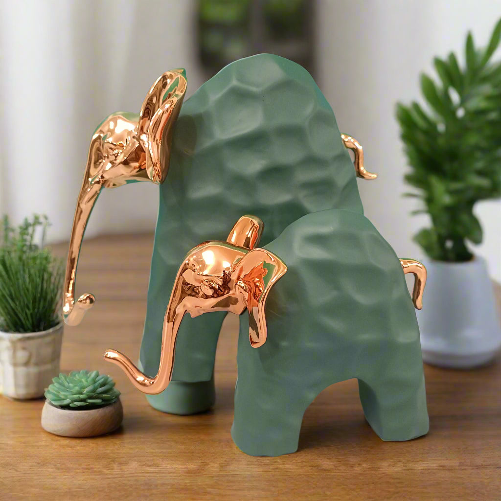 Luxurious Elephant Set of 2 - Symbol of Bond