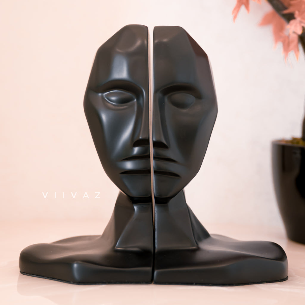 Abstract Human Face Bookend