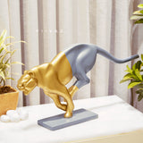 Chivalrous Cougar Sculpture - Curtsied Creature