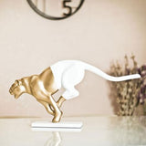 Chivalrous Cougar Sculpture - Curtsied Creature