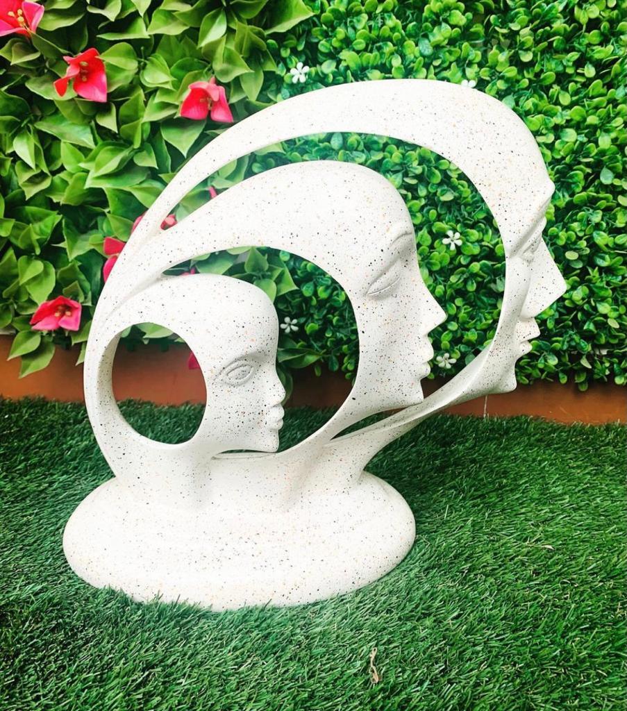 Ring Face Human Sculpture