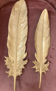 Handcrafted Feather Wall Decor - Set of 2-VIIVAZ