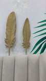 Handcrafted Feather Wall Decor - Set of 2