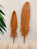 Handcrafted Feather Wall Decor - Set of 2