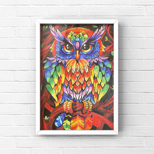 OWL Statement Print - Oil Painted