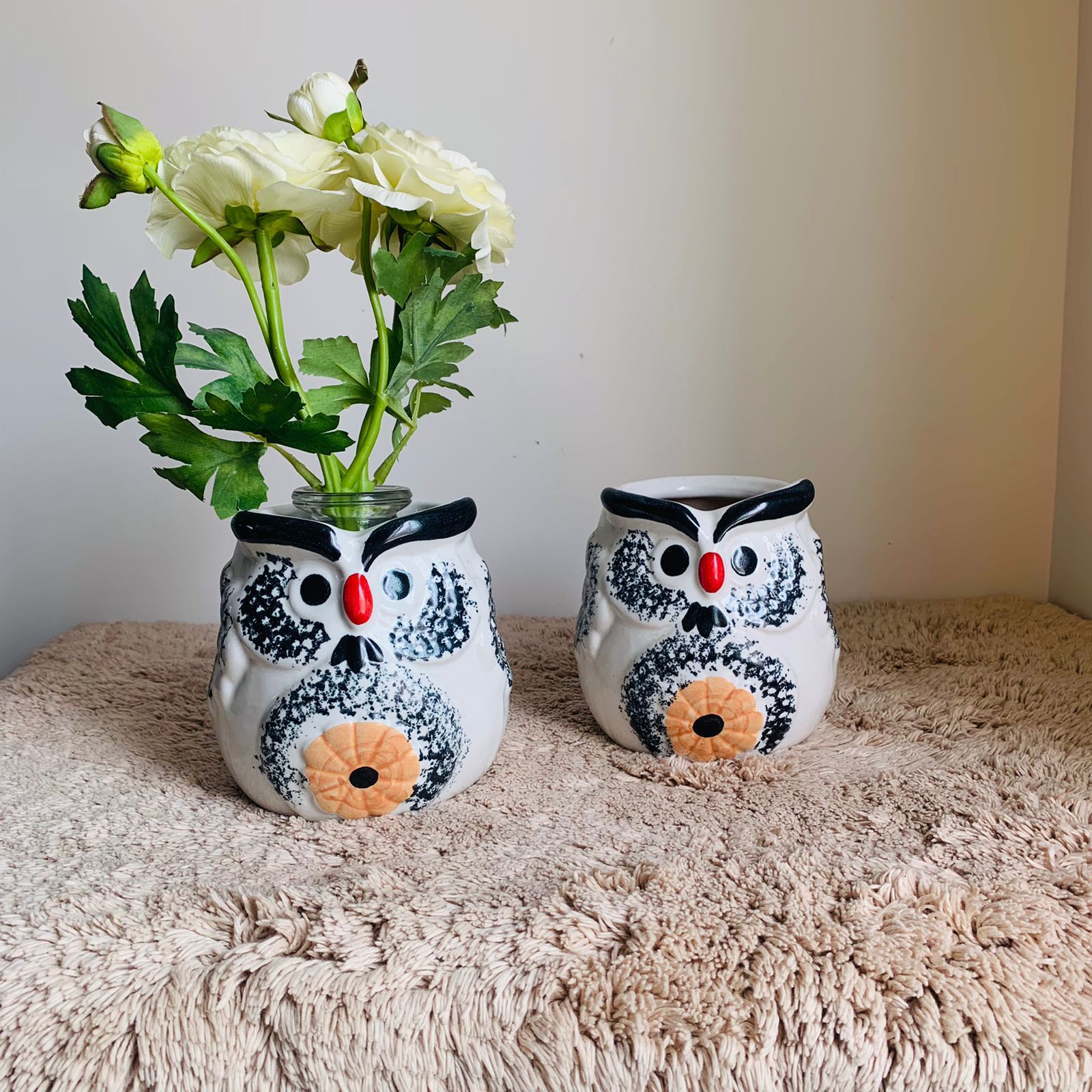 Owl Ceramic Planters