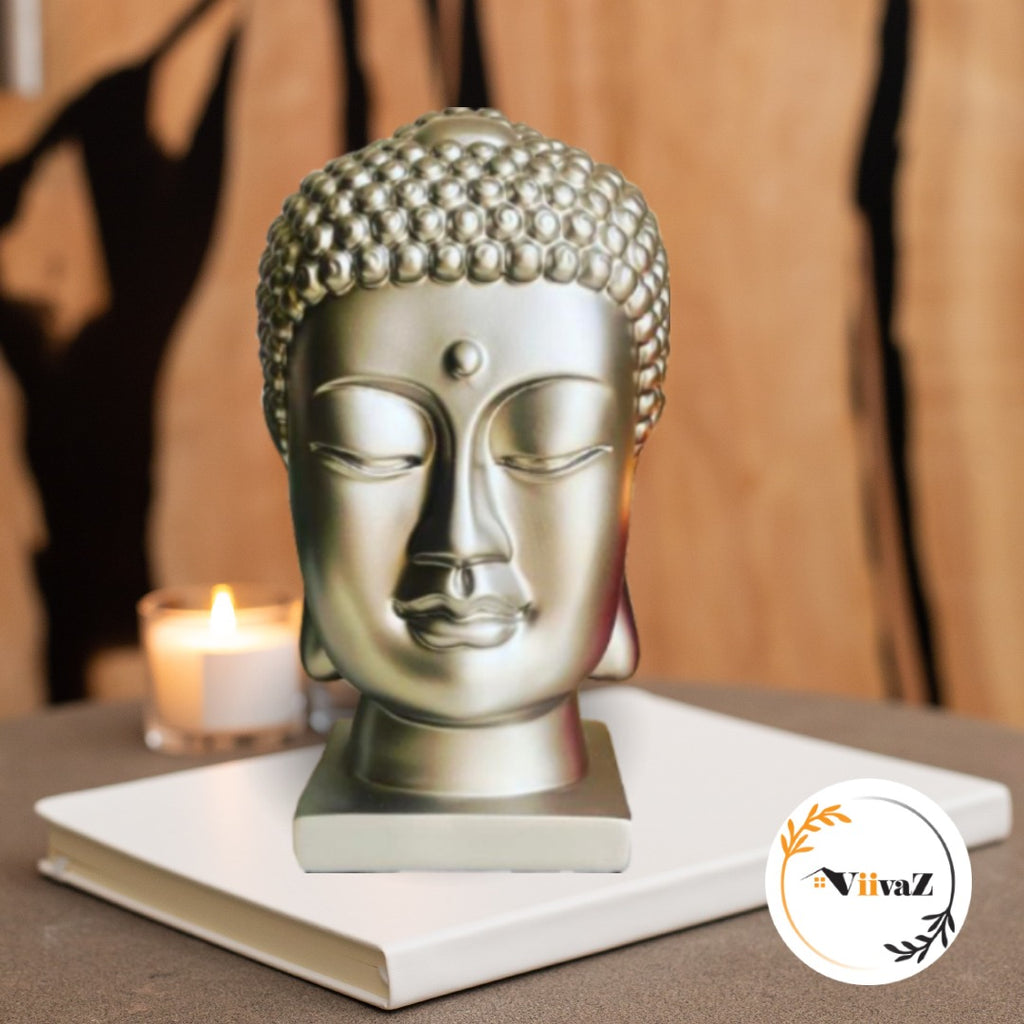 Blissful Buddha Face Figurine